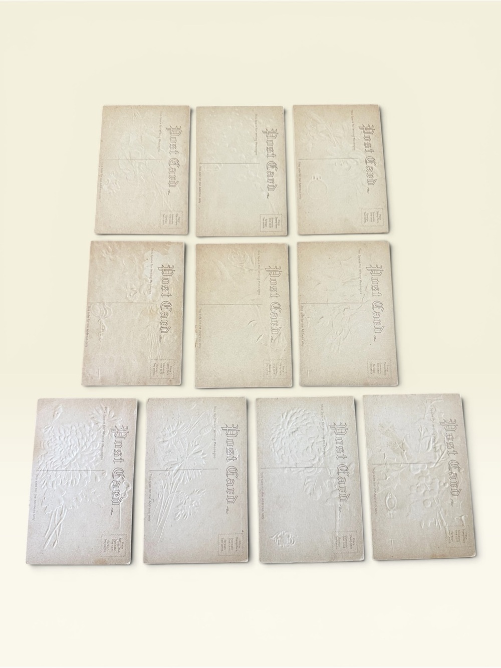Antique Embossed Birth Month Fortune Postcards From 1910 - Picture 2 of 5